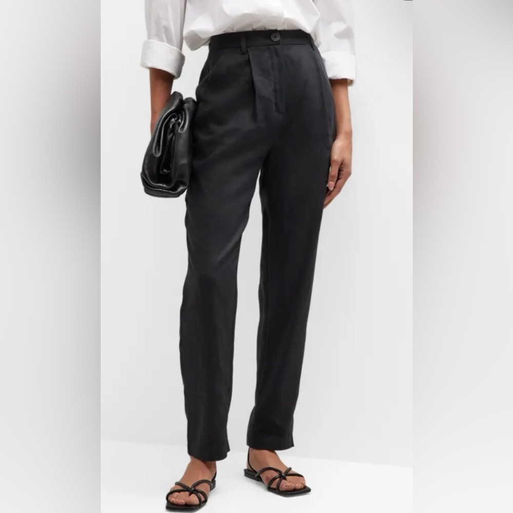 NWT Mara Hoffman Women’s Black 100% Hemp Classic Trousers 29” Inseam Size 16